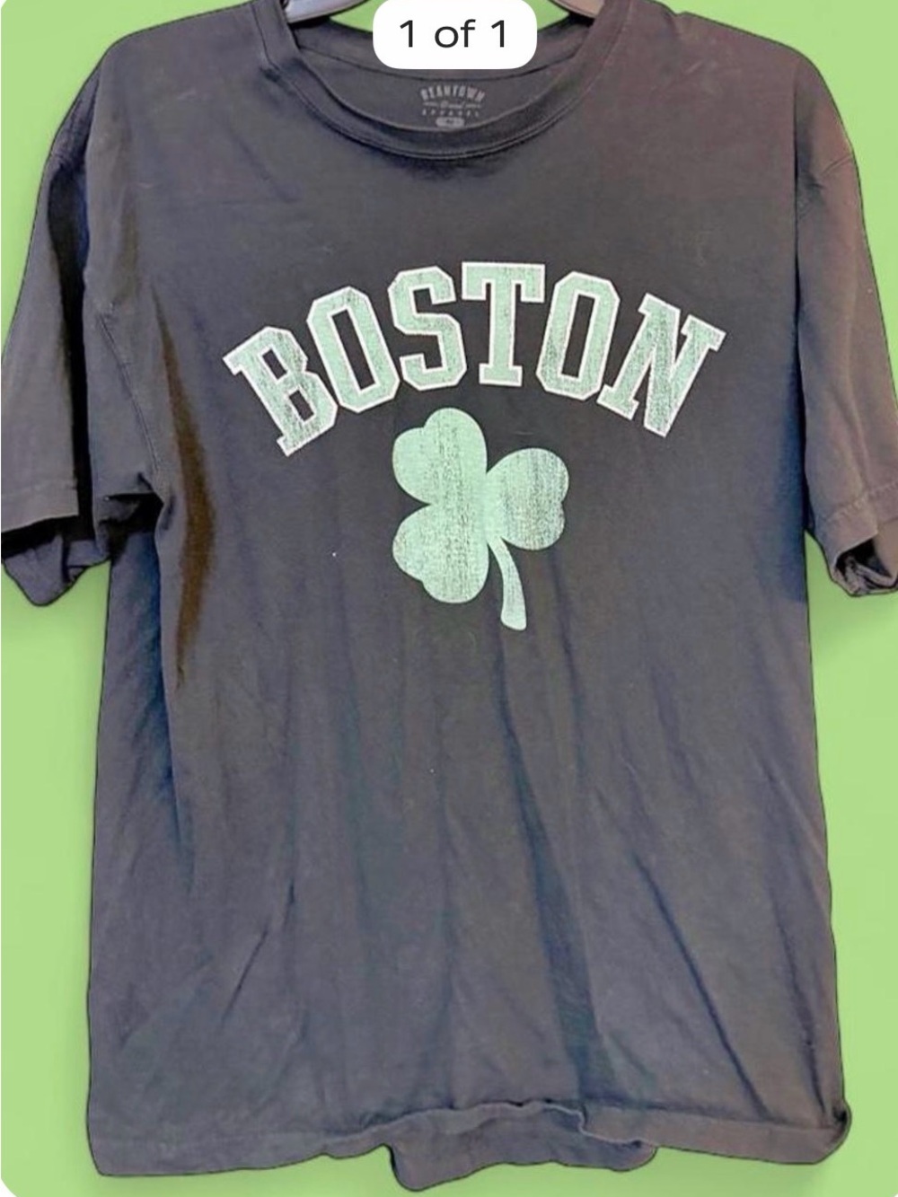 Boston Clover Graphic Tee - Black